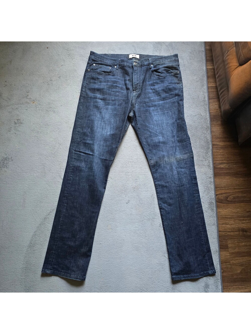 Joseph Abboud Mens 42/34 Dark Wash Denim Jeans Blue